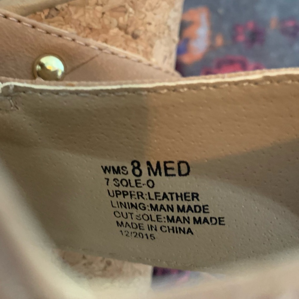 *NWT* Kenneth Cole Reaction Cork Heel Sandals - Picture 10 of 10